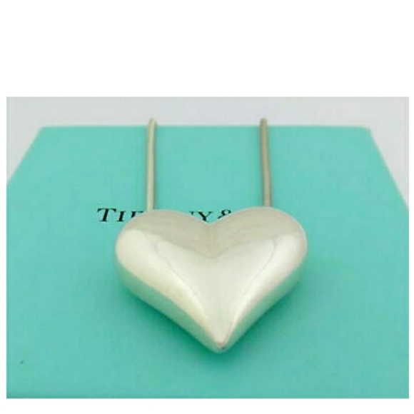 Tiffany & Co. Jewelry - Tiffany & Co Puffer LARGE Heart 💙 925 Sterling Silver Retired Piece RARE!